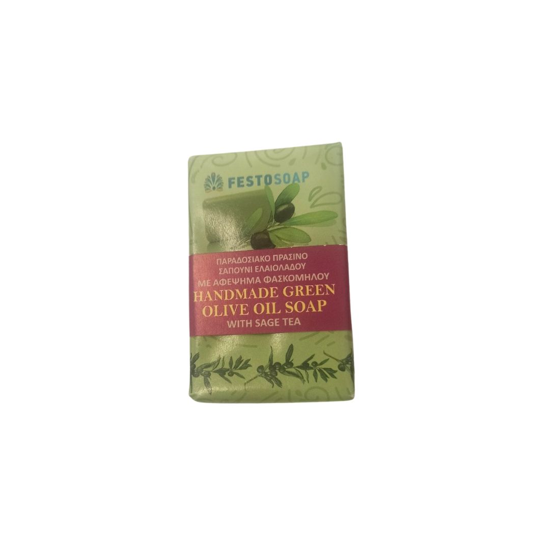 Σαπούνι παραδοσιακό ελαιόλαδου sage tea - 100 gr